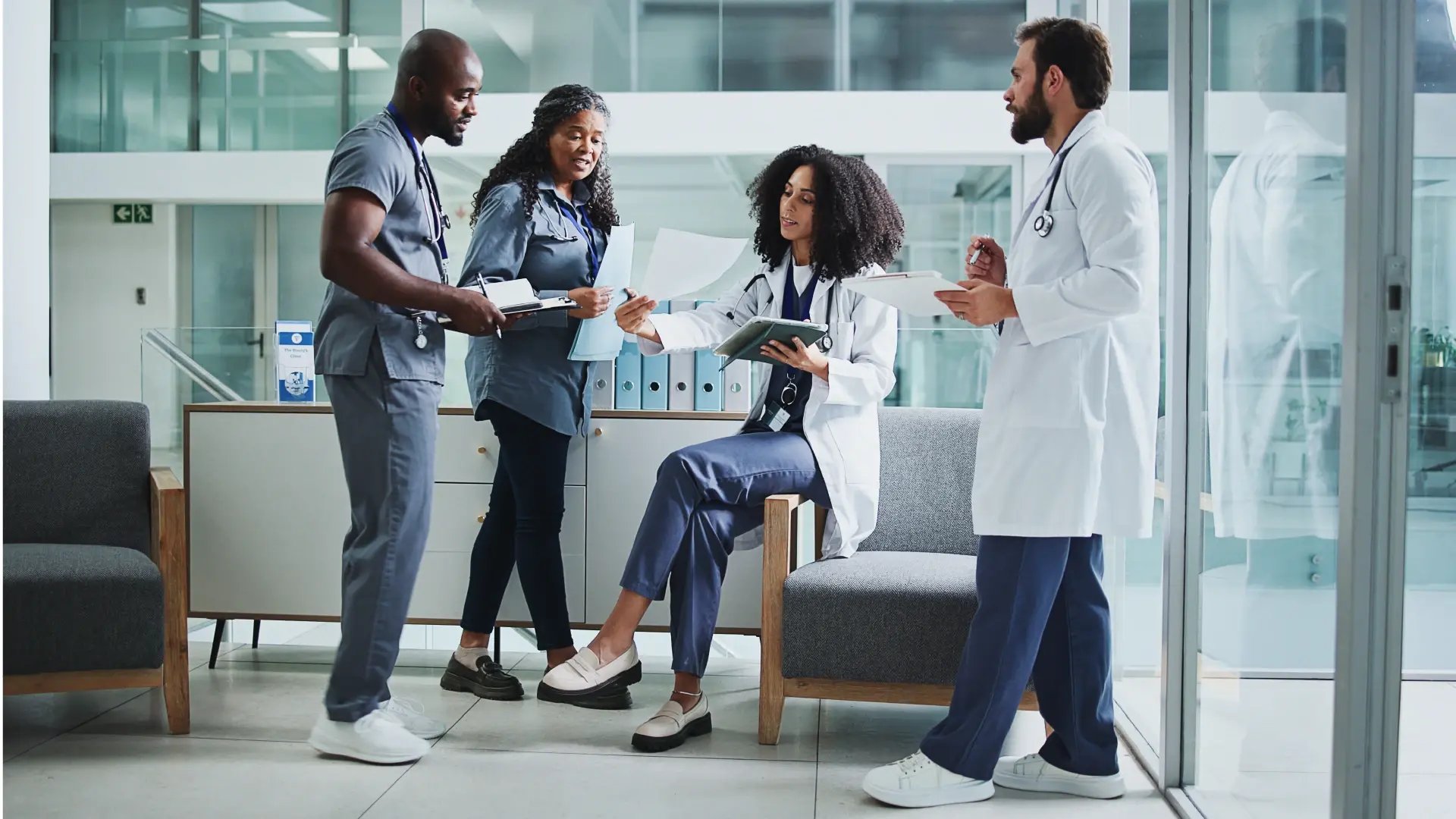 Doctors medical case review consulting treatment connected healthcare physician_Altron HealthTech